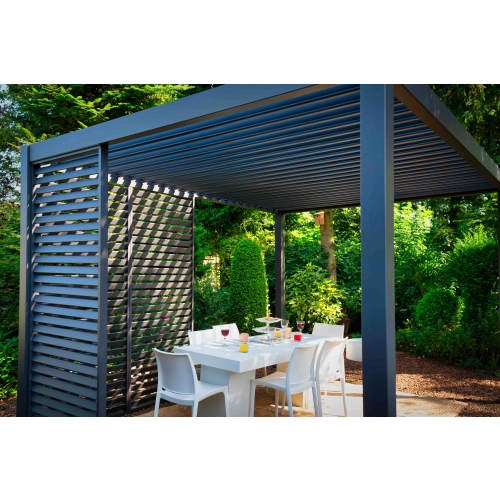 Pergola ogrodowa aluminiowa MIRADOR Premium 111 Delux 3 x 4 m Antracyt